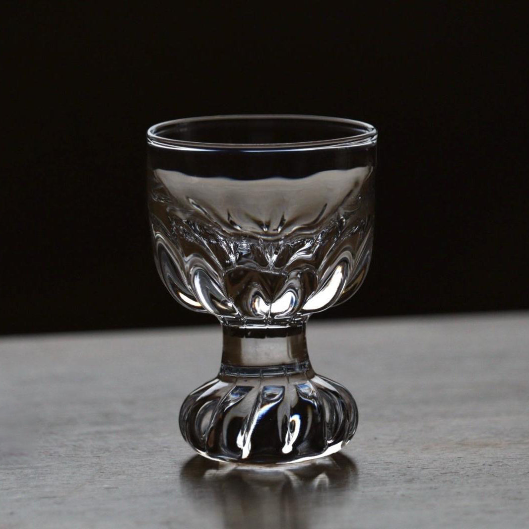 Ridged Goblet Glass